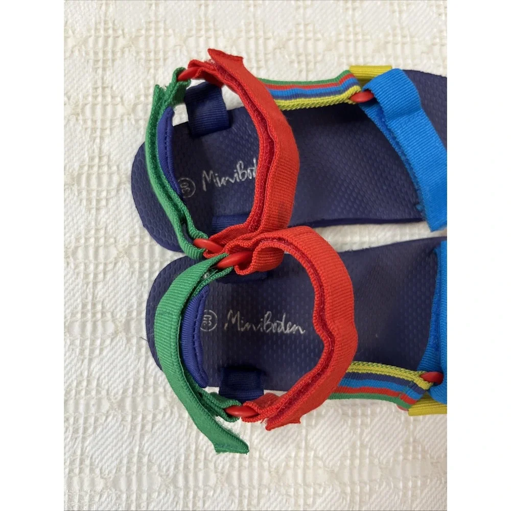 Mini Boden Unisex Kids Colorful Multi Sport Sandal Size 30 /US 12 12.5